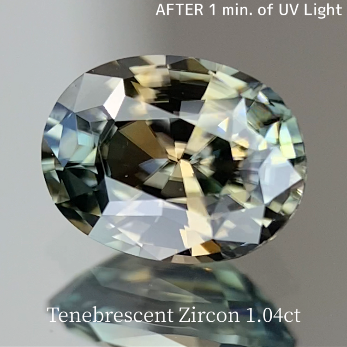 UV Tenebrescent Zircon 1.042ct