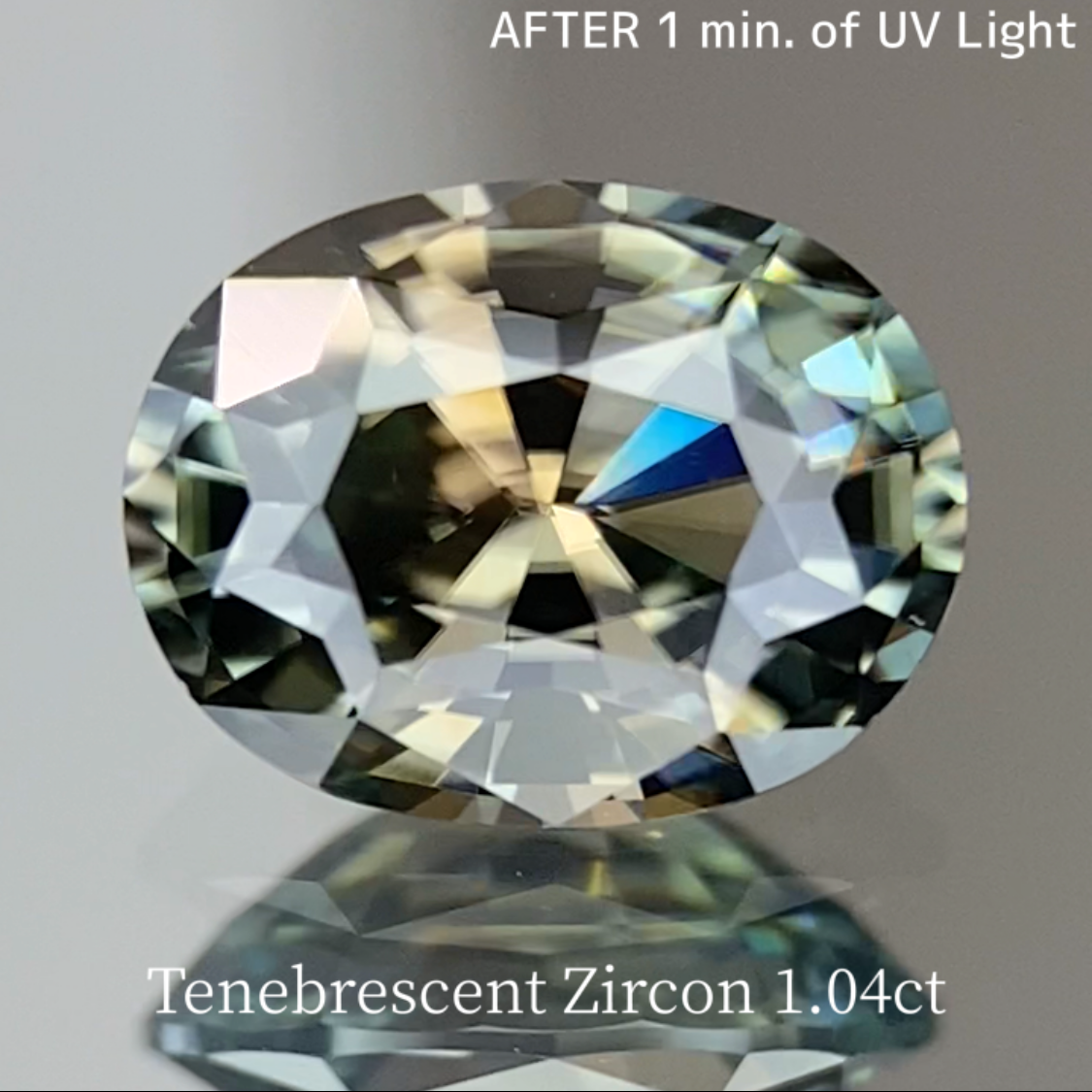 UV Tenebrescent Zircon 1.042ct