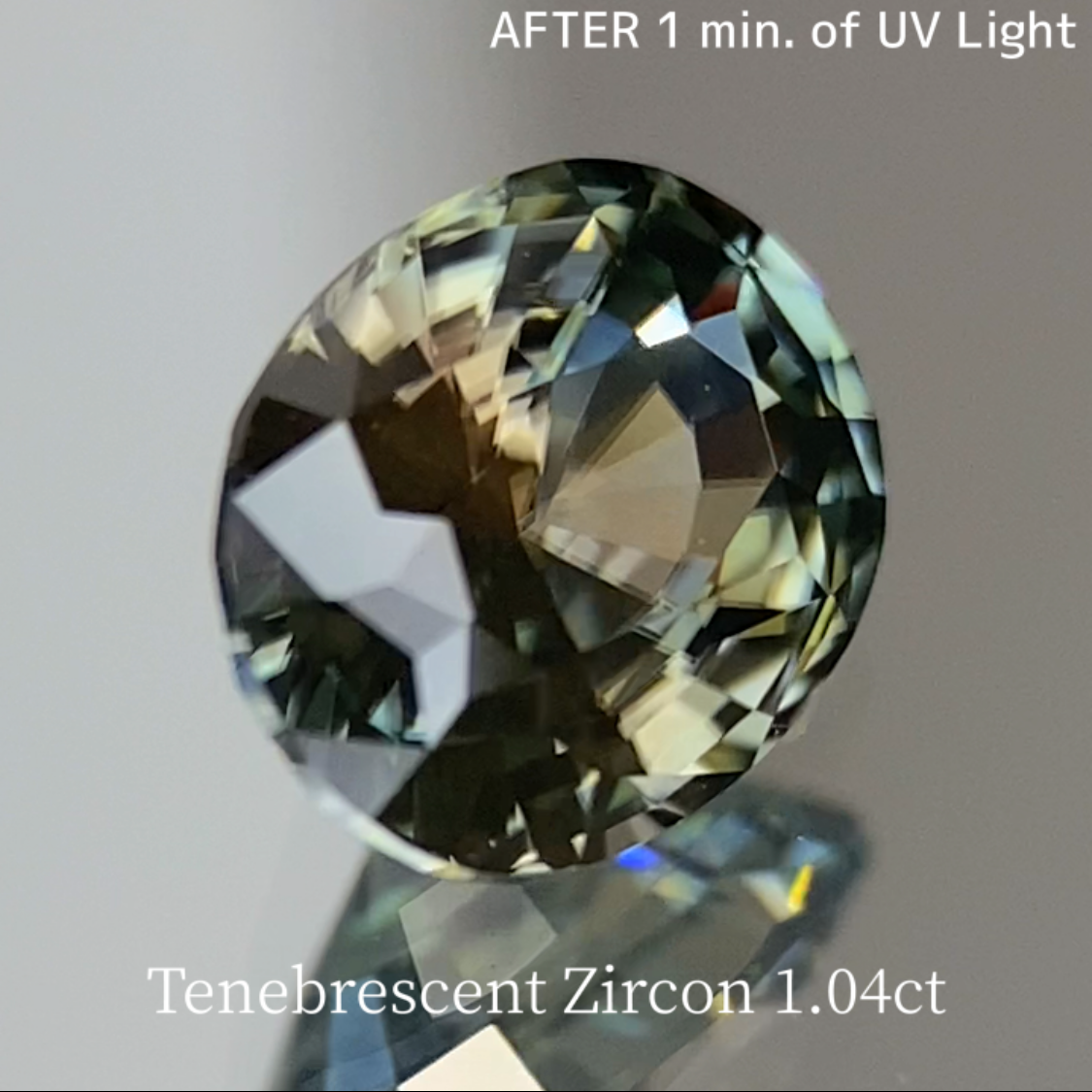 UV Tenebrescent Zircon 1.042ct