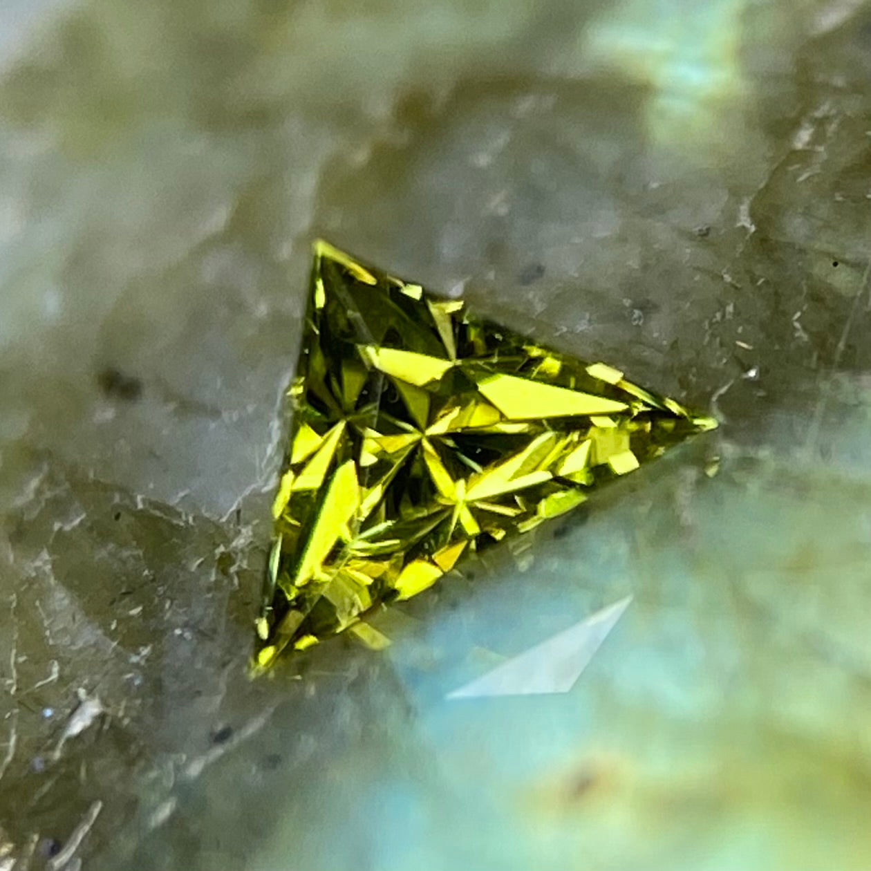 Andradite (Demantoid) Garnet 0.127ct / Tanzania