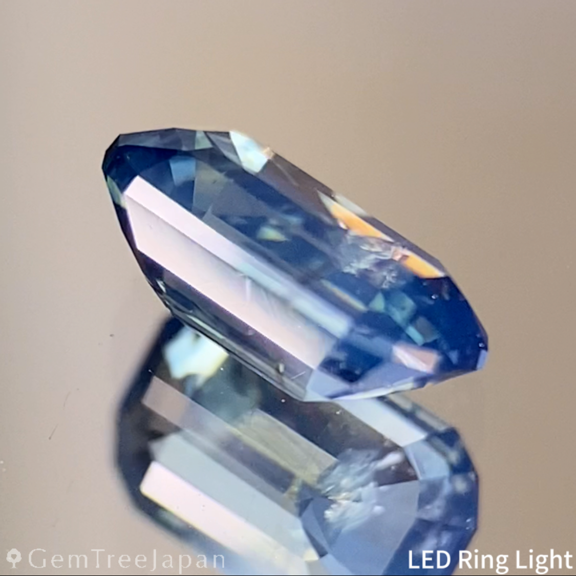 Silky Greenish Blue Sapphire 0.707ct / Cameroon