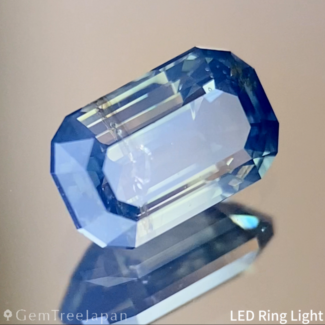Silky Greenish Blue Sapphire 0.707ct / Cameroon