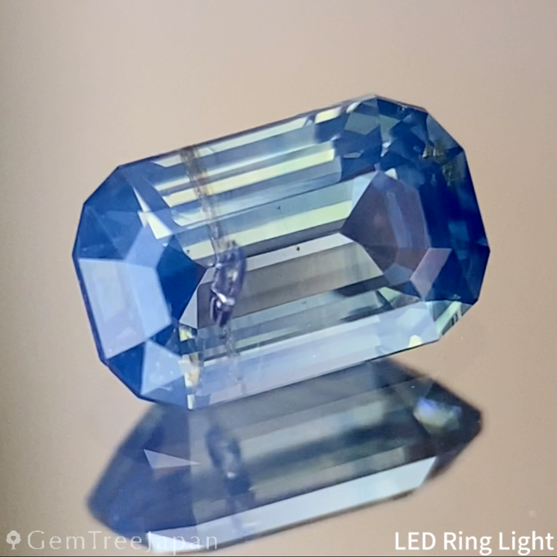 Silky Greenish Blue Sapphire 0.707ct / Cameroon