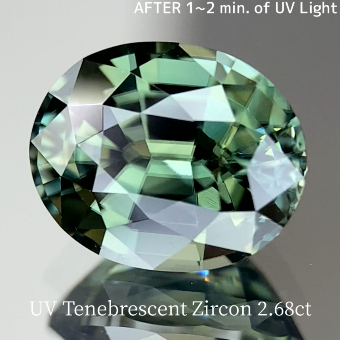 UV Tenebrescent Zircon 2.675ct