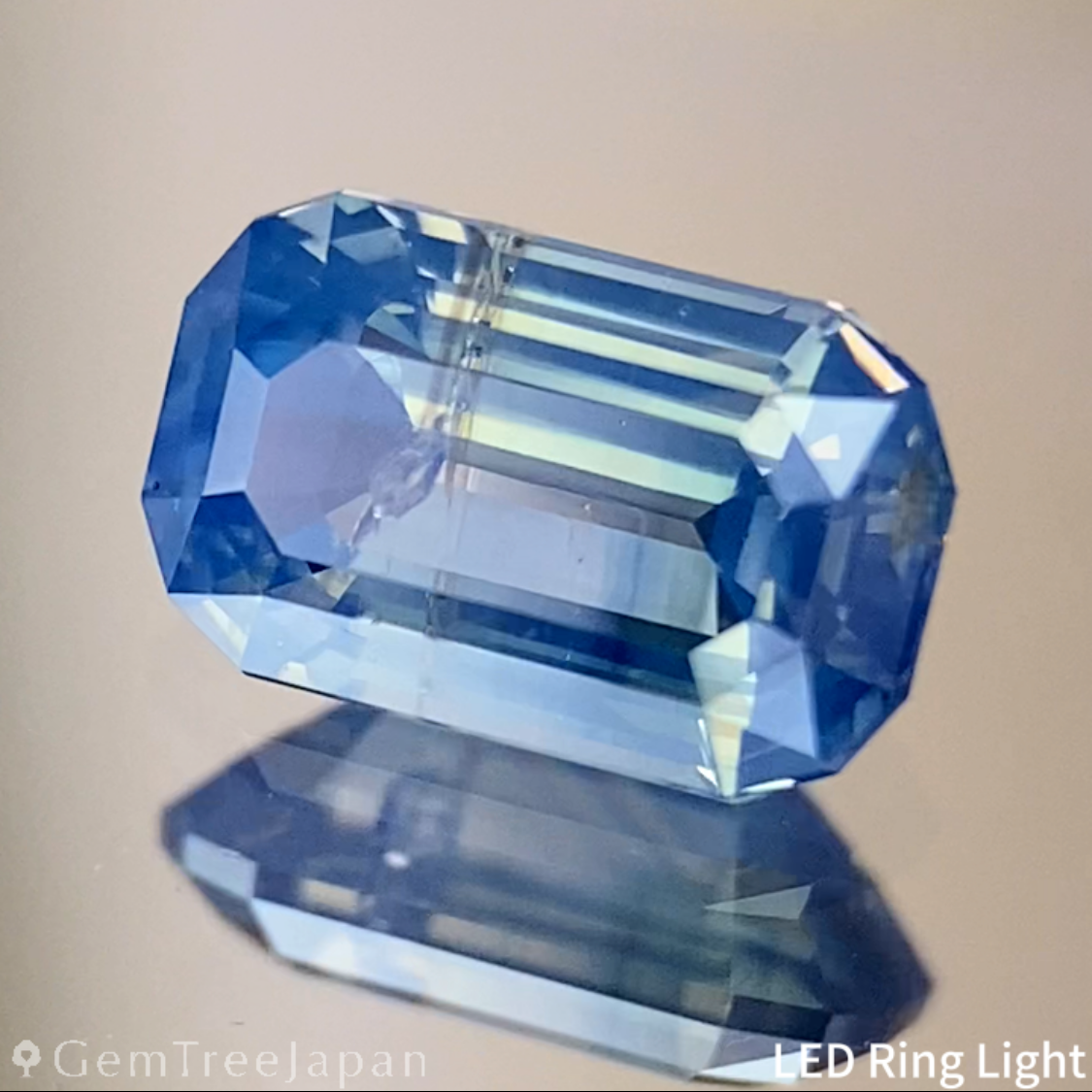 Silky Greenish Blue Sapphire 0.707ct / Cameroon