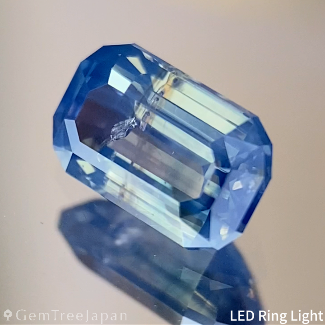 Silky Greenish Blue Sapphire 0.707ct / Cameroon