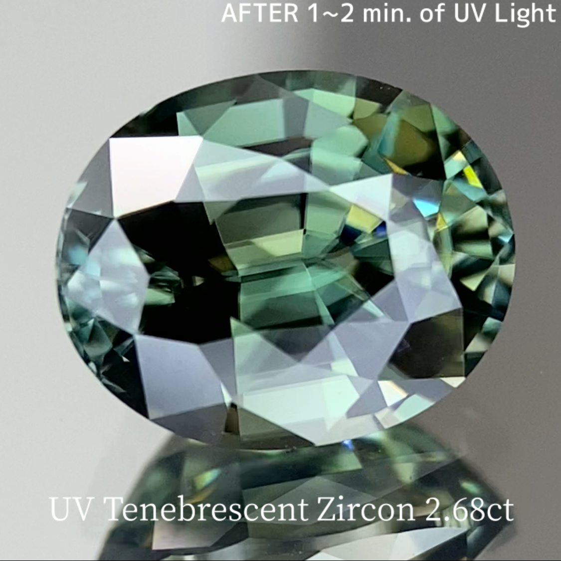 UV Tenebrescent Zircon 2.675ct