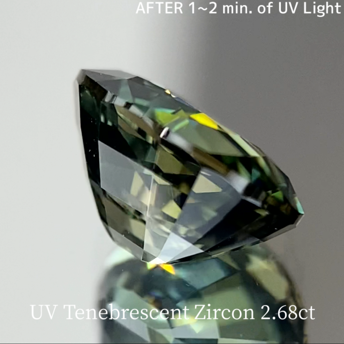 UV Tenebrescent Zircon 2.675ct