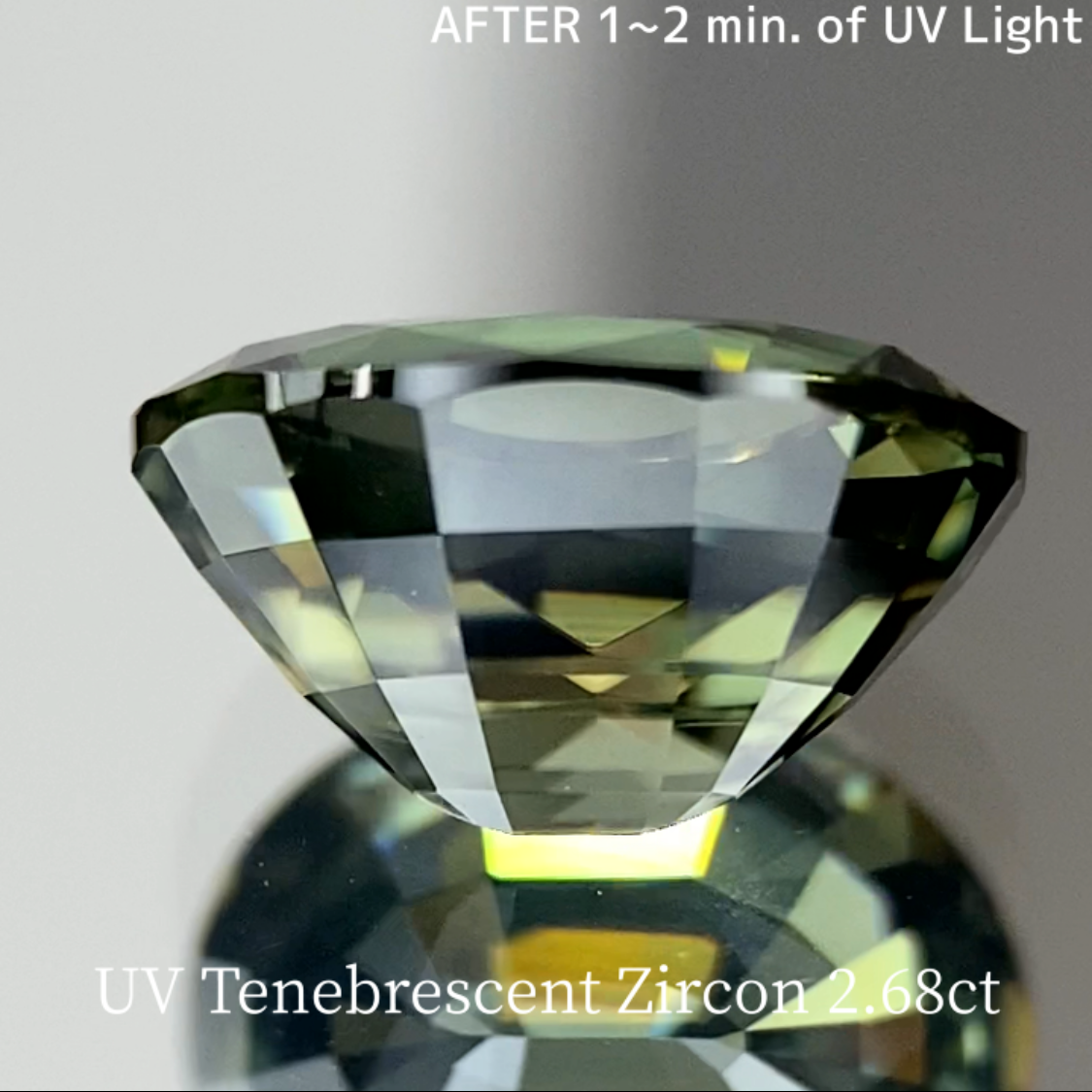 UV Tenebrescent Zircon 2.675ct