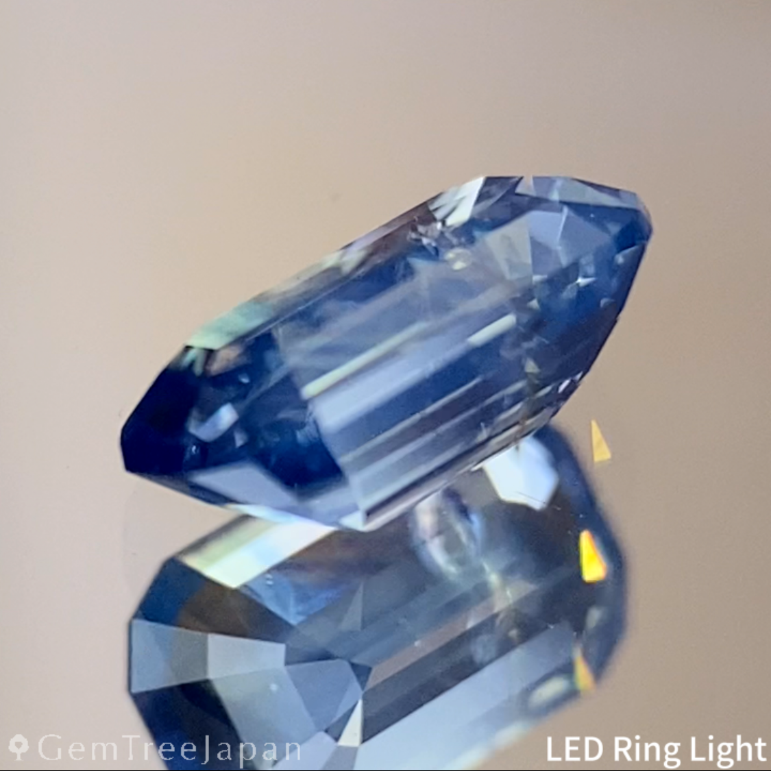 Silky Greenish Blue Sapphire 0.707ct / Cameroon