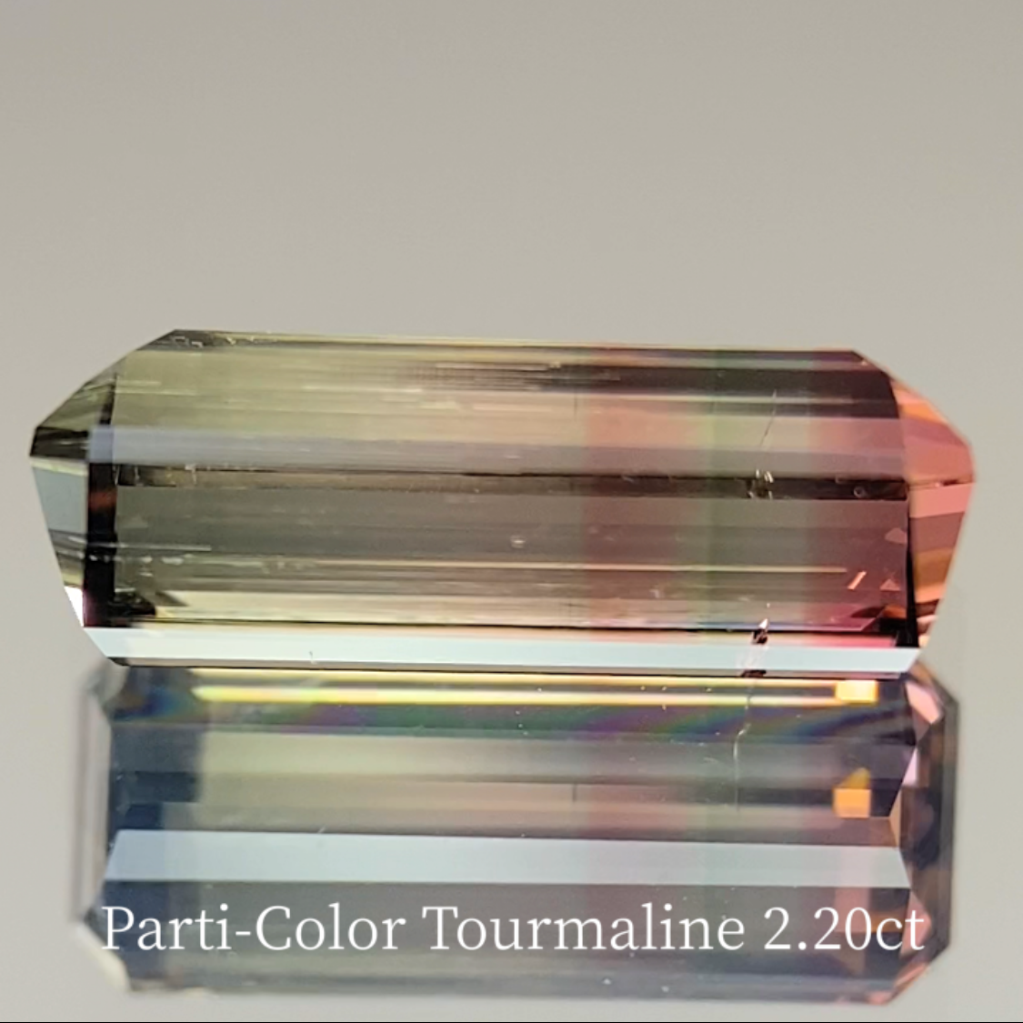 Parti-Color Tourmaline 2.262ct & 0.48ct