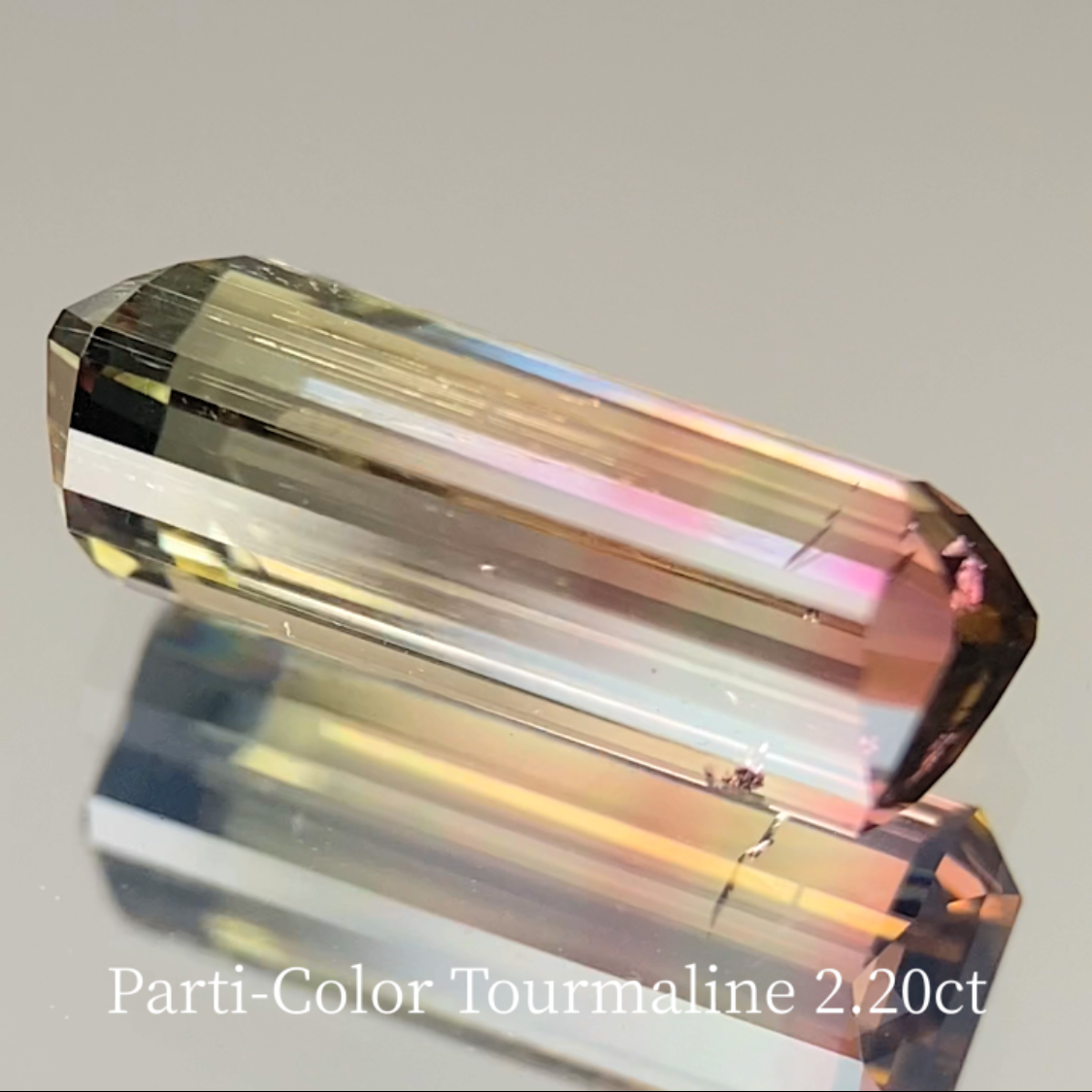Parti-Color Tourmaline 2.262ct & 0.48ct