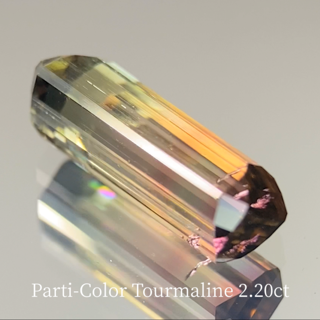 Parti-Color Tourmaline 2.262ct & 0.48ct