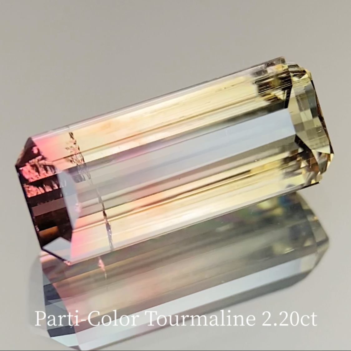 Parti-Color Tourmaline 2.262ct & 0.48ct
