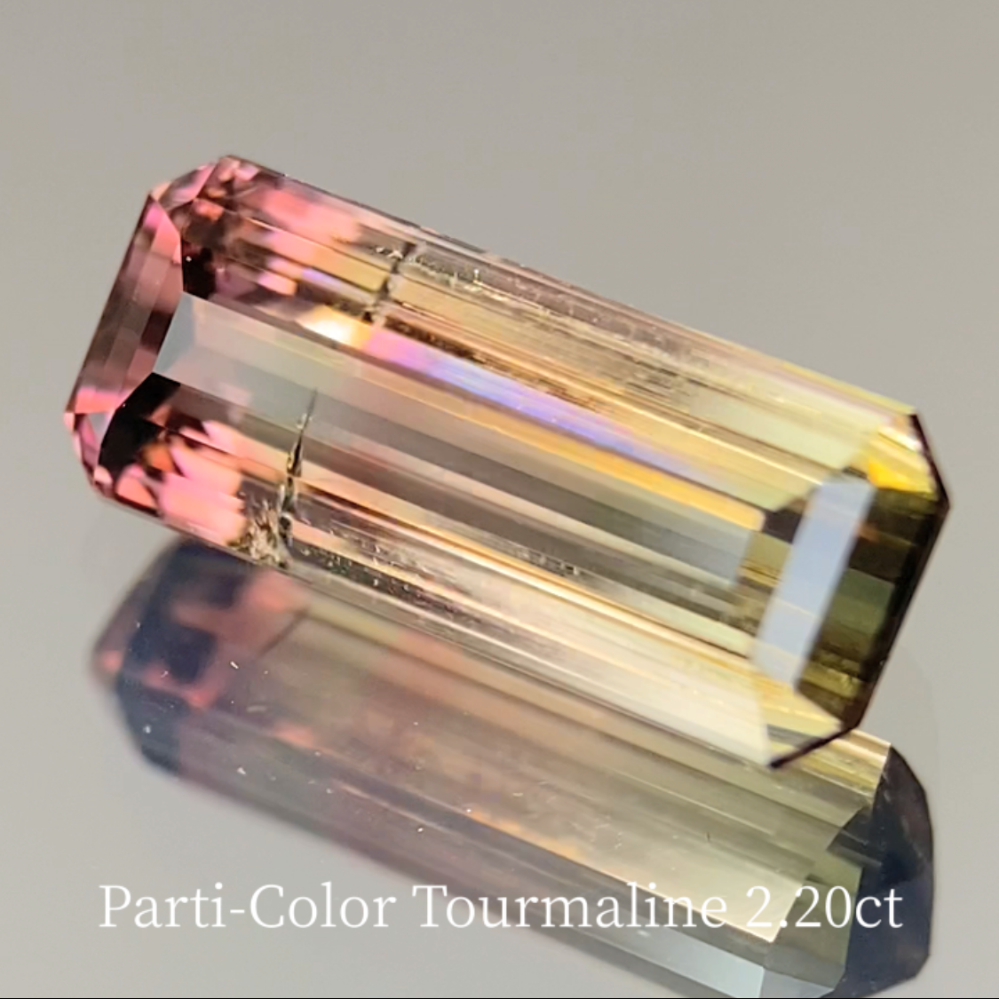 Parti-Color Tourmaline 2.262ct & 0.48ct