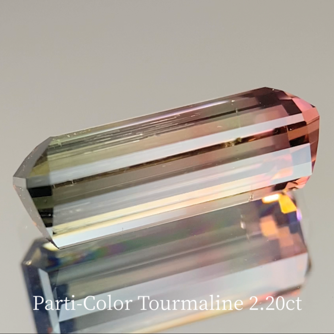 Parti-Color Tourmaline 2.262ct & 0.48ct