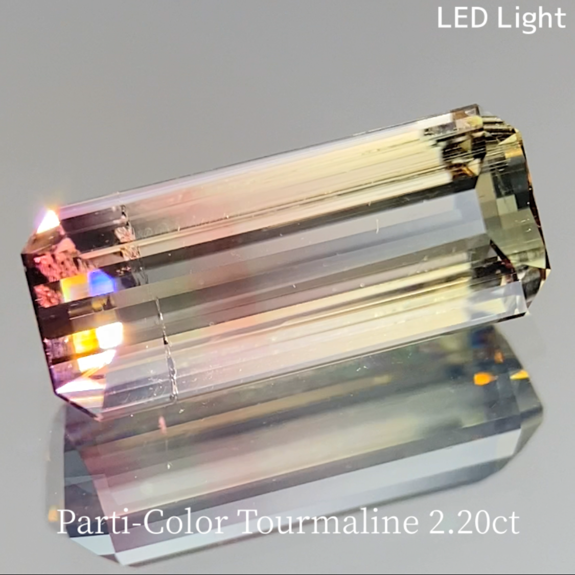 Parti-Color Tourmaline 2.262ct & 0.48ct
