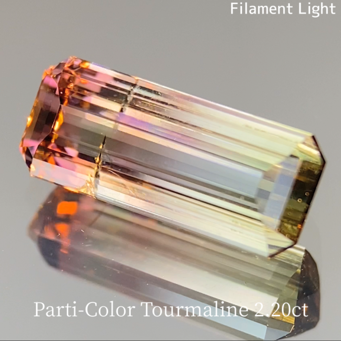 Parti-Color Tourmaline 2.262ct & 0.48ct