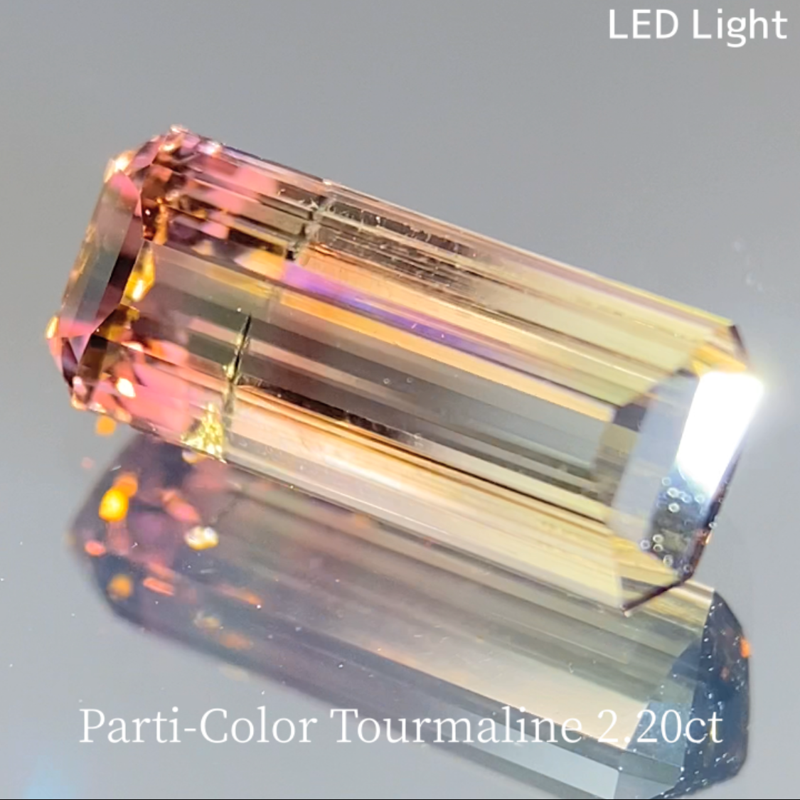 Parti-Color Tourmaline 2.262ct & 0.48ct