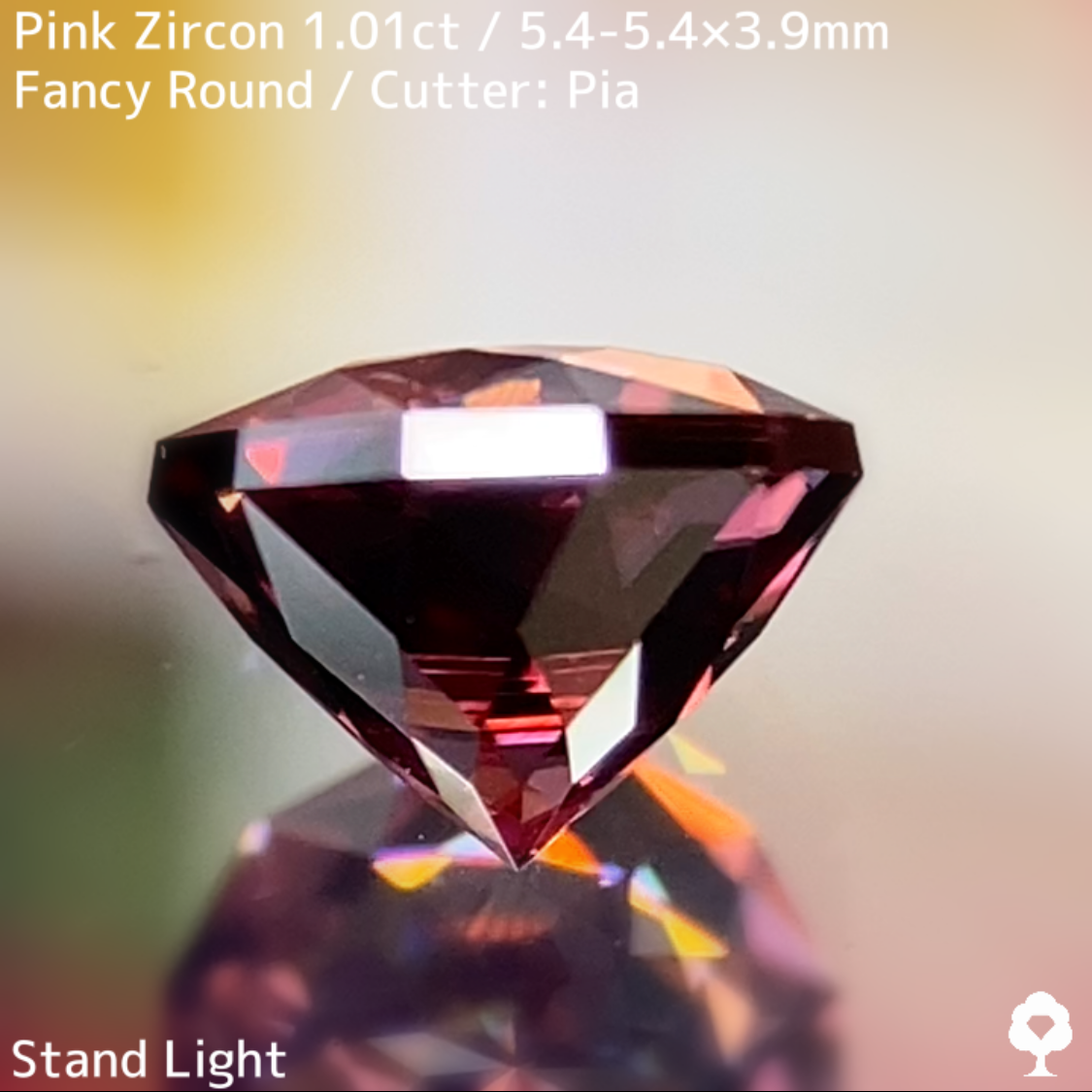 Pink Zircon 1.01ct / Cambodia