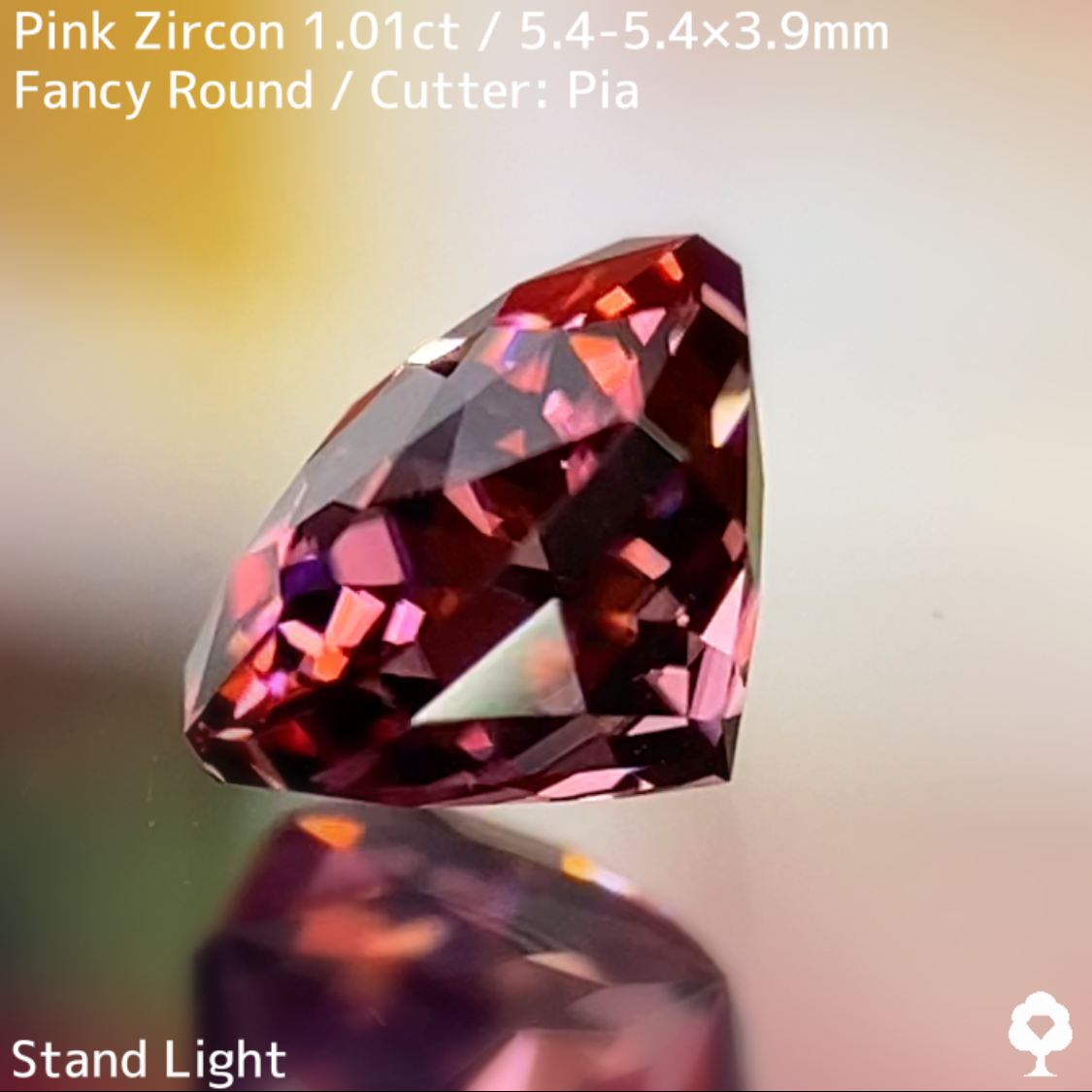 Pink Zircon 1.01ct / Cambodia