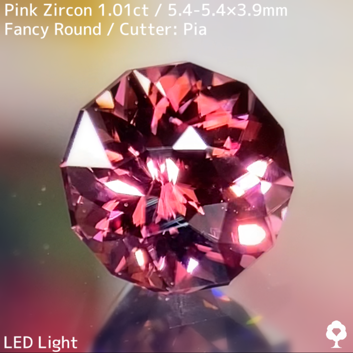 Pink Zircon 1.01ct / Cambodia