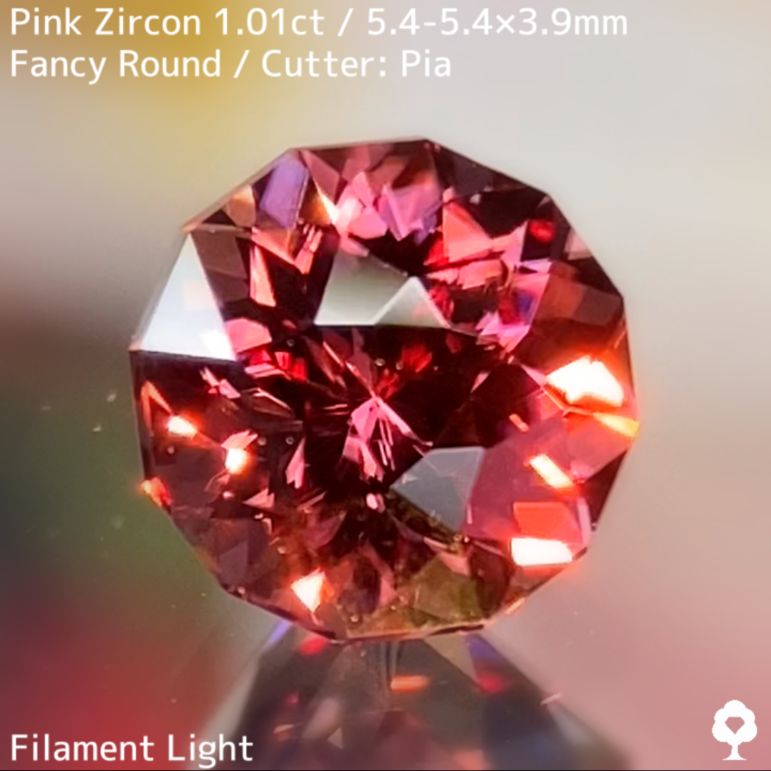 Pink Zircon 1.01ct / Cambodia