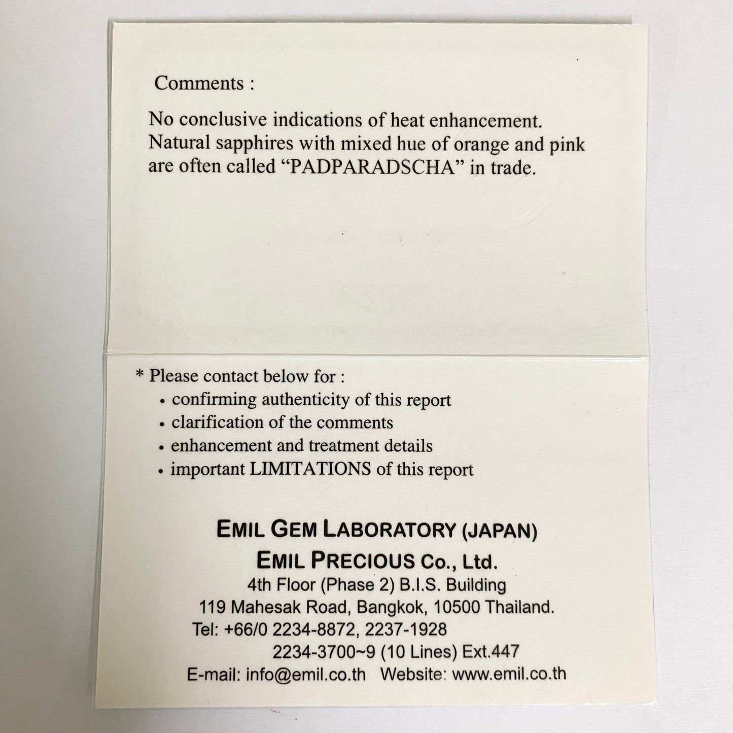 Un-Heat Padparadscha Sapphire 1.595ct