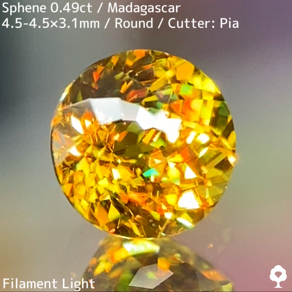 "Super Gira" Sphene 0.49ct / Madagascar