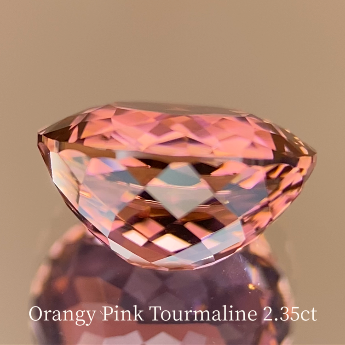 Orangy Pink Tourmaline 2.358ct
