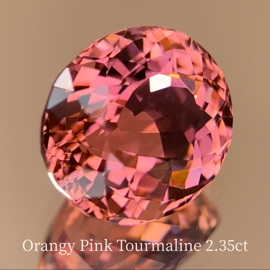 Orangy Pink Tourmaline 2.358ct