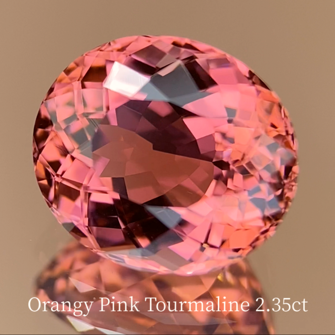 Orangy Pink Tourmaline 2.358ct