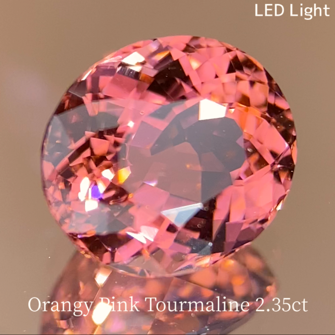 Orangy Pink Tourmaline 2.358ct