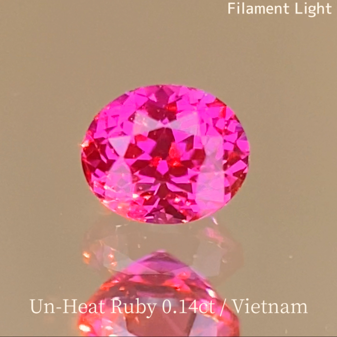 Un-Heat Ruby 0.141ct / Vietnam