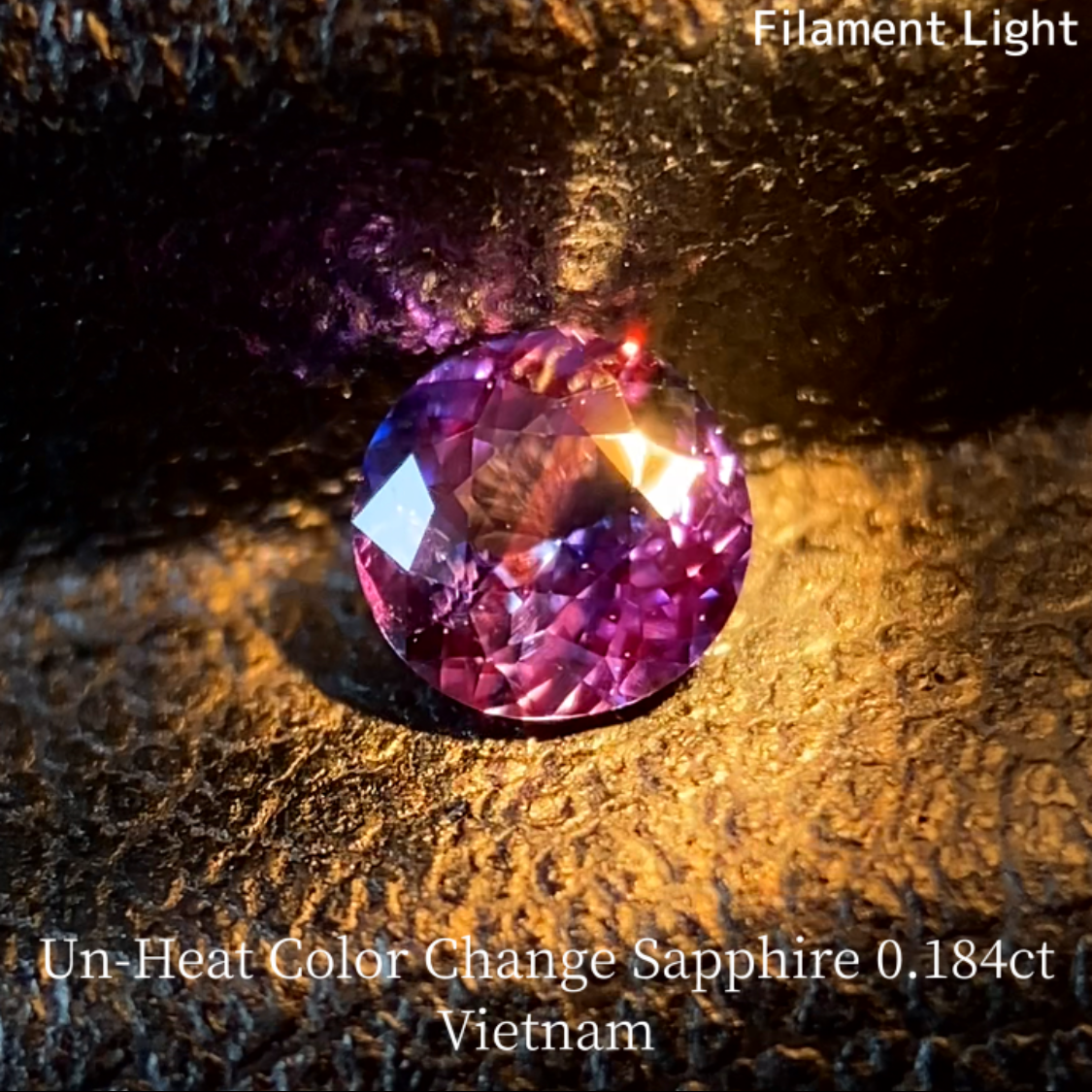 Un-Heat Color Change Sapphire 0.184ct / Vietnam