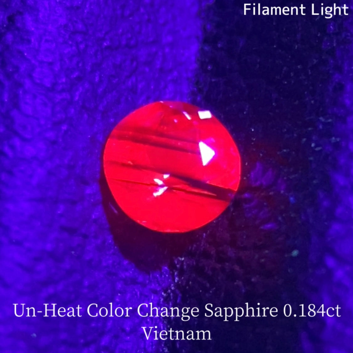 Un-Heat Color Change Sapphire 0.184ct / Vietnam