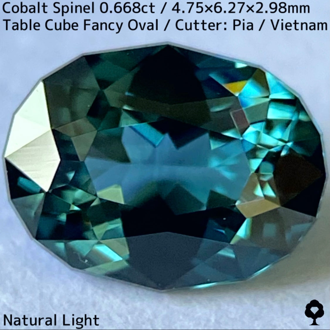 【Recommend Focus】Cobalt Spinel 0.668ct / Vietnam / Iron Cobalt