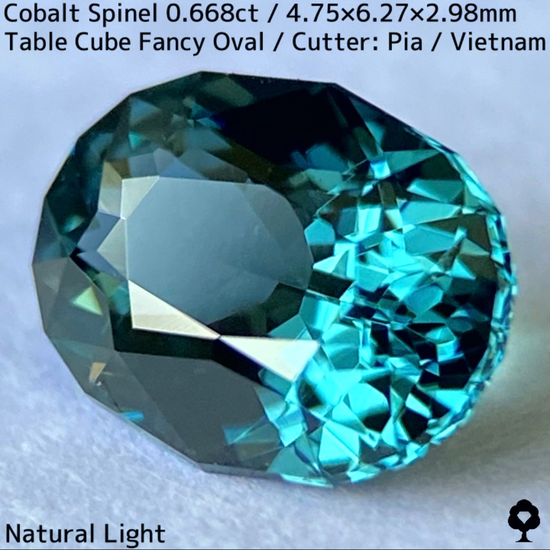 【Recommend Focus】Cobalt Spinel 0.668ct / Vietnam / Iron Cobalt