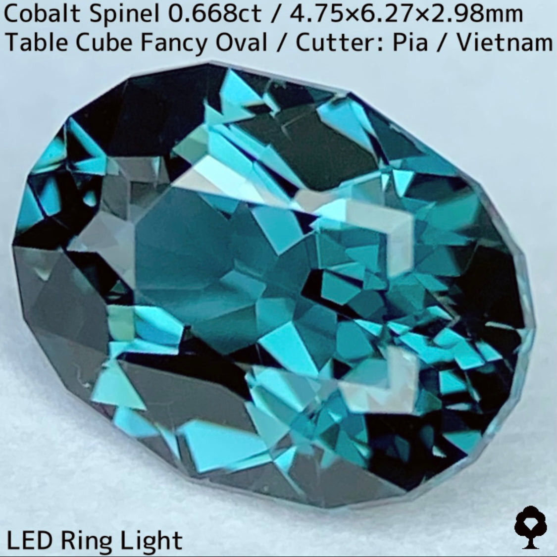 【Recommend Focus】Cobalt Spinel 0.668ct / Vietnam / Iron Cobalt