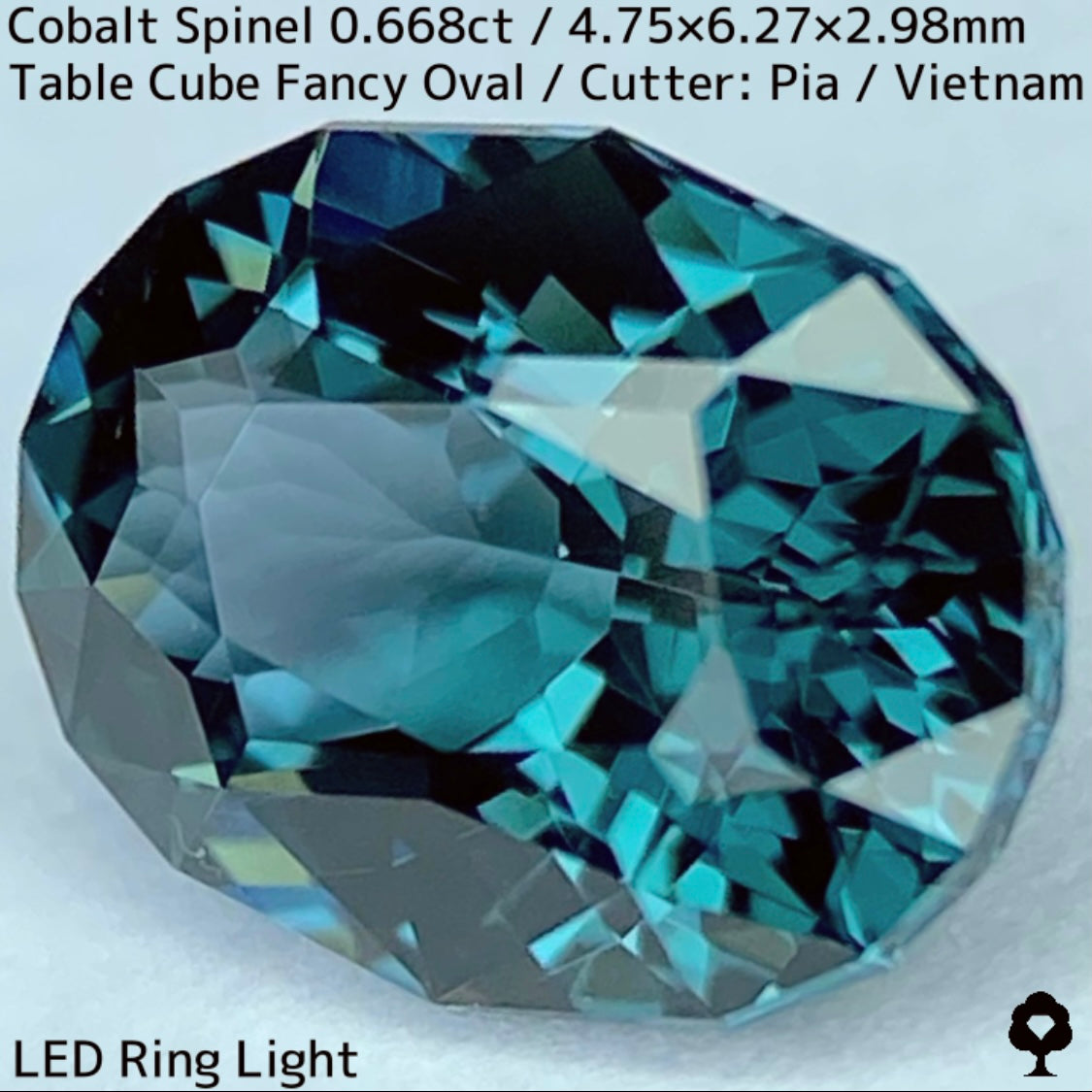 【Recommend Focus】Cobalt Spinel 0.668ct / Vietnam / Iron Cobalt