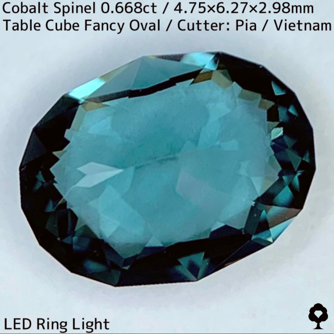【Recommend Focus】Cobalt Spinel 0.668ct / Vietnam / Iron Cobalt