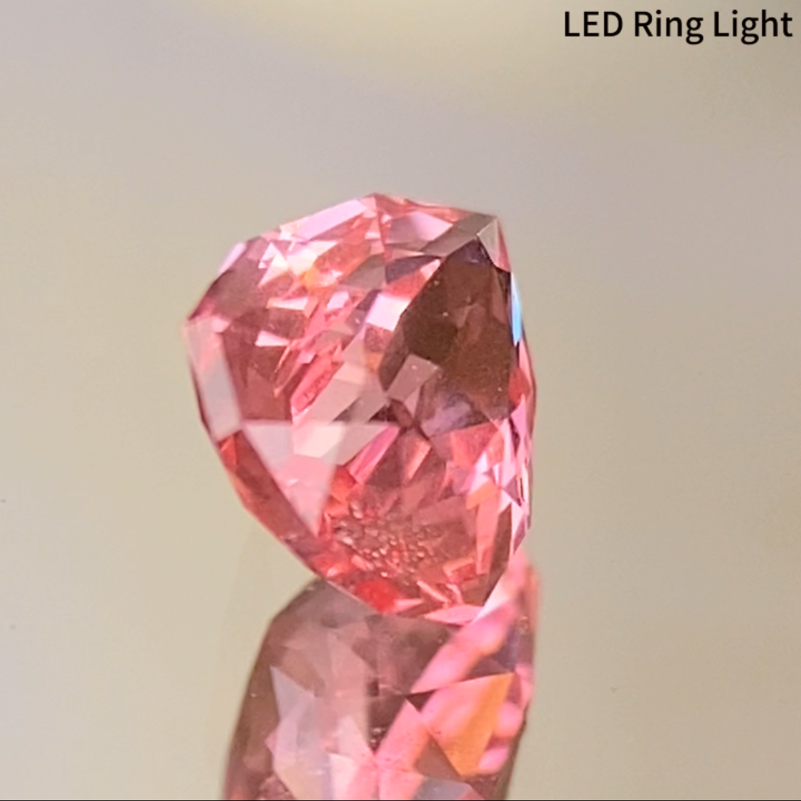 Neon Orangy Pink Spinel 0.615ct / Tanzania: Mahenge