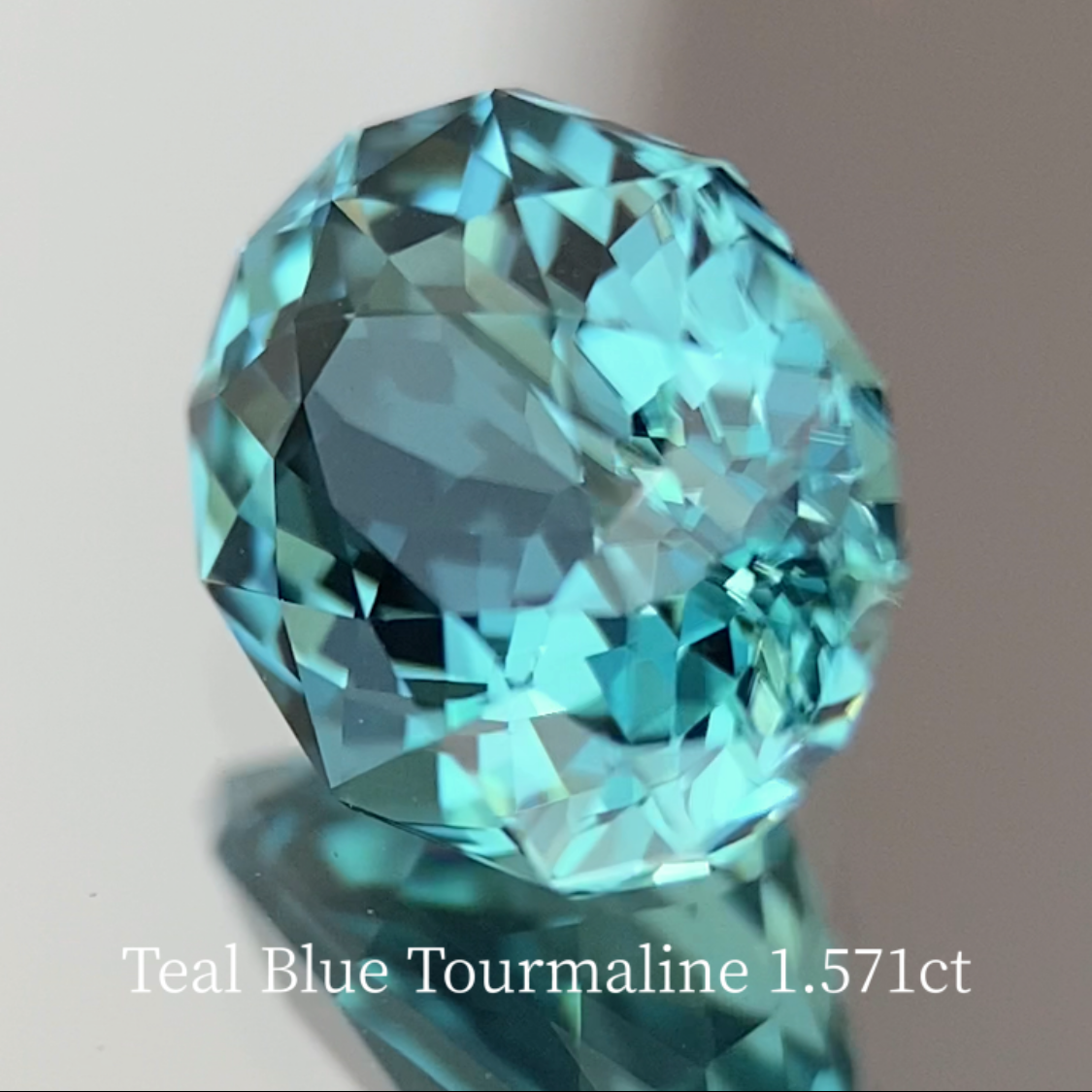 Teal Blue Tourmaline 1.571ct