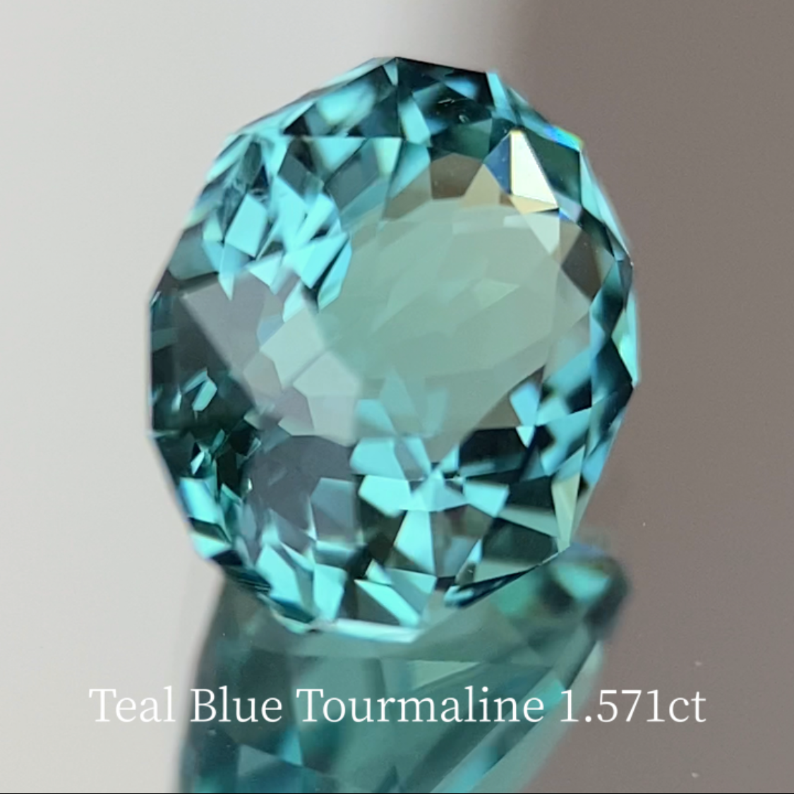 Teal Blue Tourmaline 1.571ct