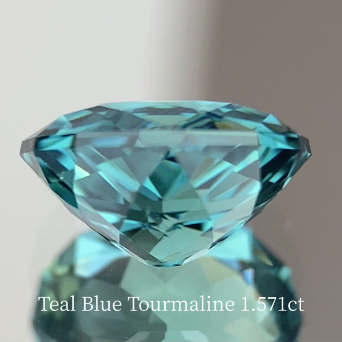 Teal Blue Tourmaline 1.571ct