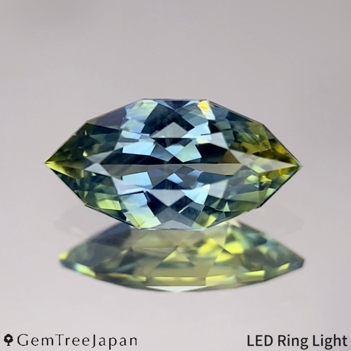 Un-Heat Parti-Color Sapphire 0.738ct / Thailand (Kanchanaburi)