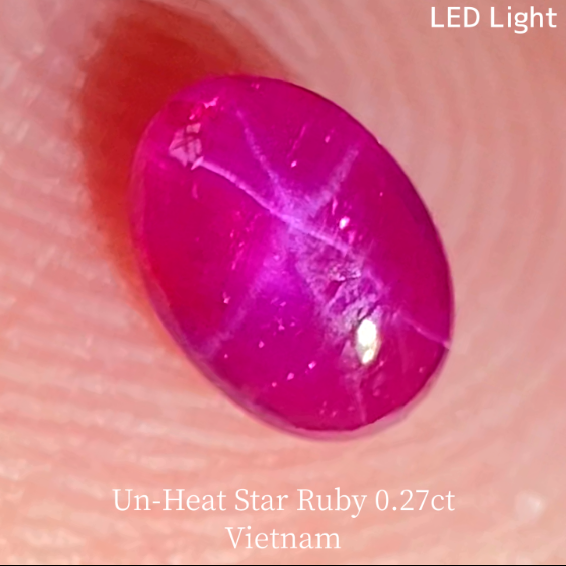 【5万円以上のお買物で無料に】Un-Heat Star Ruby 0.275ct / Vietnam