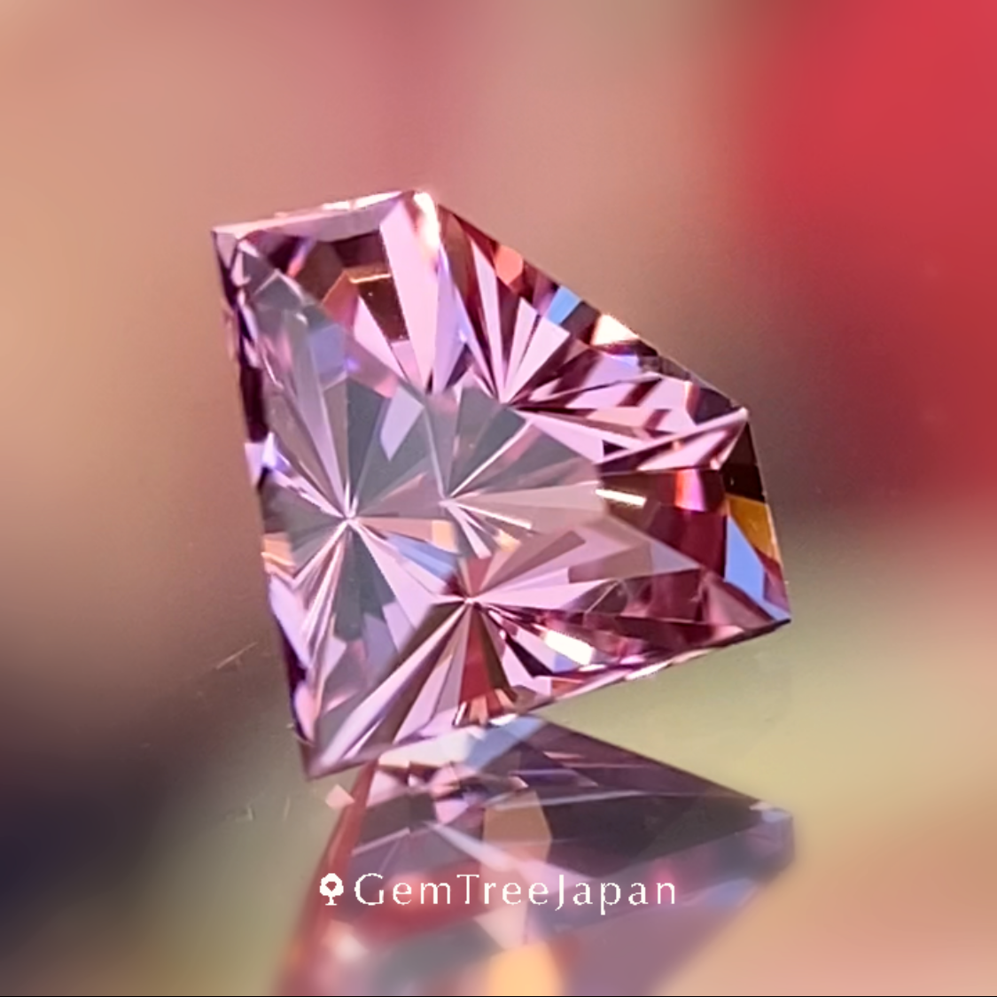 New Gem Shape 3pc Set / Colorless Topaz 3.03ct / Pink Spinel 0.621ct / Un-Heat Sapphire 0.20ct