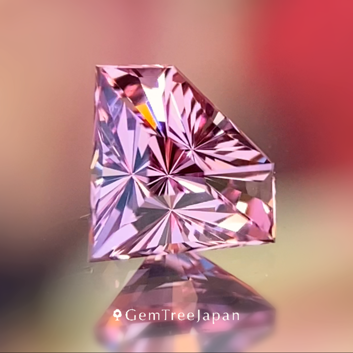 New Gem Shape 3pc Set / Colorless Topaz 3.03ct / Pink Spinel 0.621ct / Un-Heat Sapphire 0.20ct
