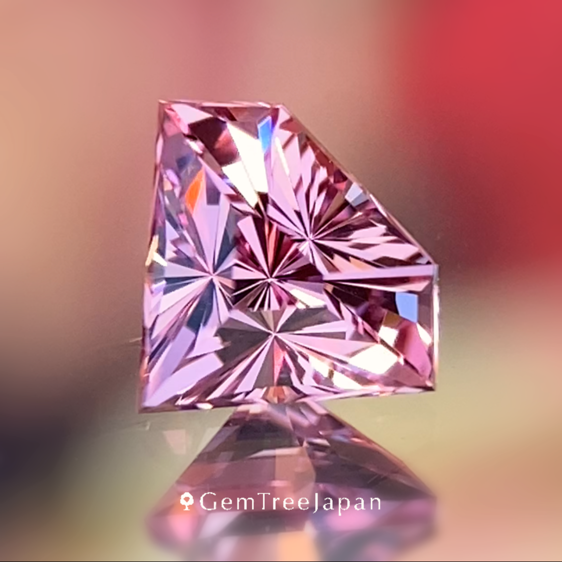 New Gem Shape 3pc Set / Colorless Topaz 3.03ct / Pink Spinel 0.621ct / Un-Heat Sapphire 0.20ct